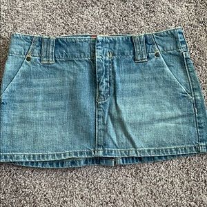 Hollister denim skirt